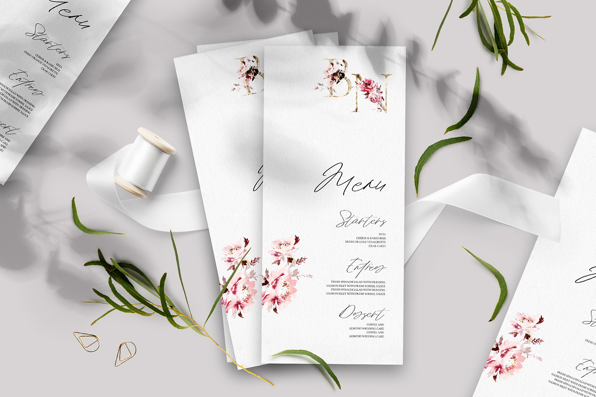 Golden Alphabet Floral Illustration, a Decorative Illustration by Karma (Photo 5 of 11)