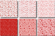 Floral Valentine Pattern Heart Paper, an Illustration by CraftArtStudio (Thumbnail 2 of 3)