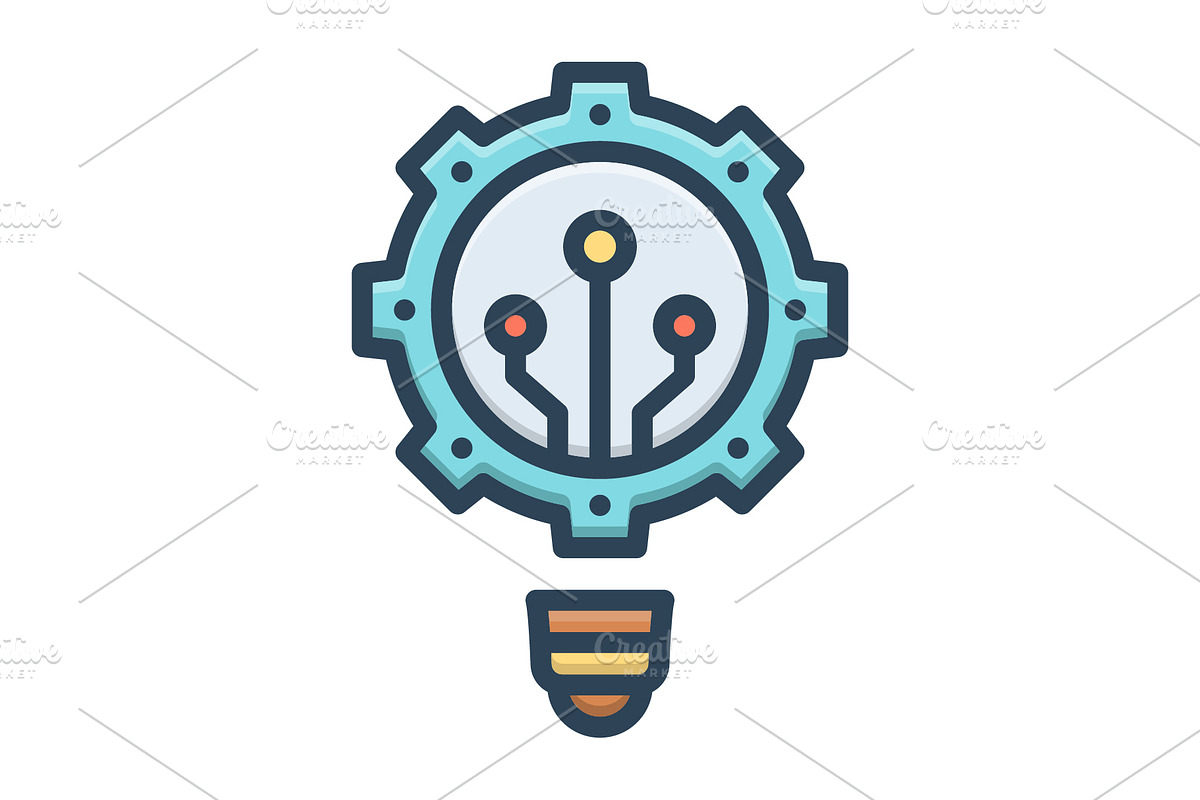 Innovation electronics color icon, a Duotone Icon by Creative priyanka
