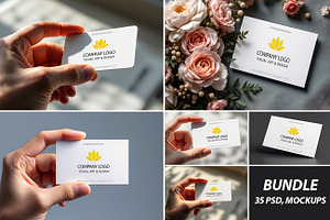 35 Luxury business cards, BUNDLE