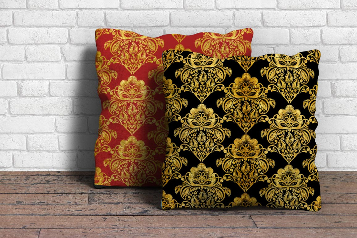 Floral gold seamless pattern, a Pattern Graphic by antuanetto (Photo 7 of 9)