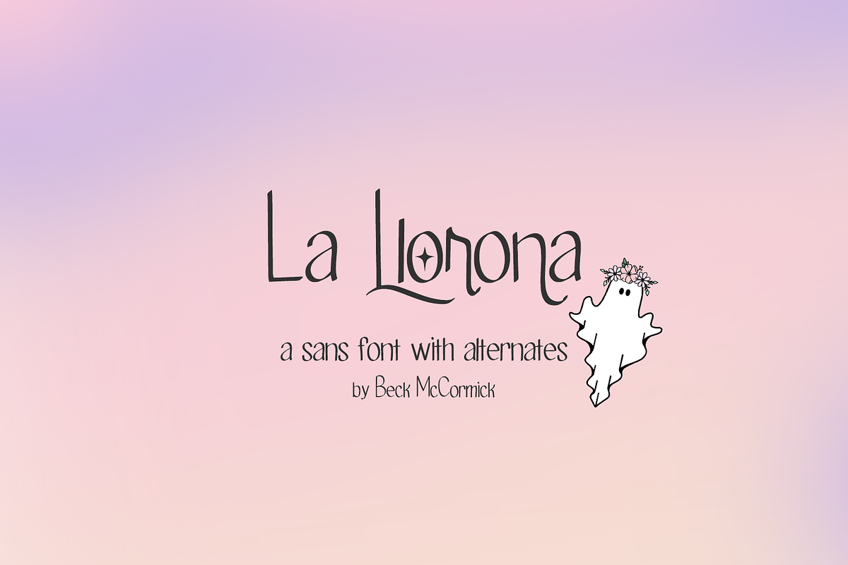 La Llorona Sans, a Handwritten Font by Beck McCormick (Photo 1 of 10)