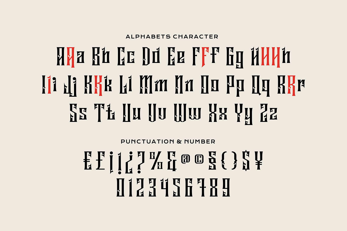Liberok-Blackletter Display Font, a Blackletter Font by Fype Co. (Photo 6 of 6)