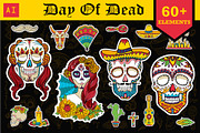 Day of Dead. 60+ vector elements., an Illustration by MariShop (Thumbnail 1 of 4)