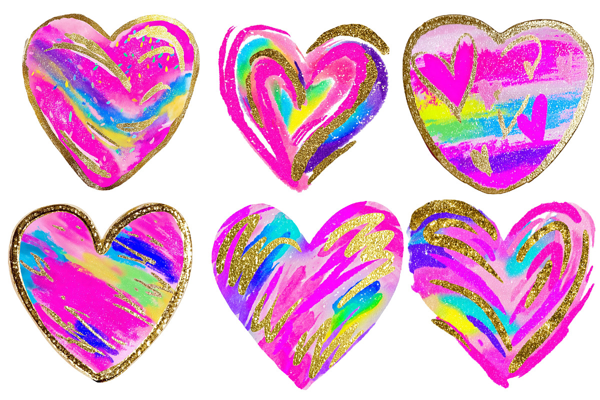 Preppy Valentines Day Heart clipart, an Illustration by Designworld (Photo 3 of 5)