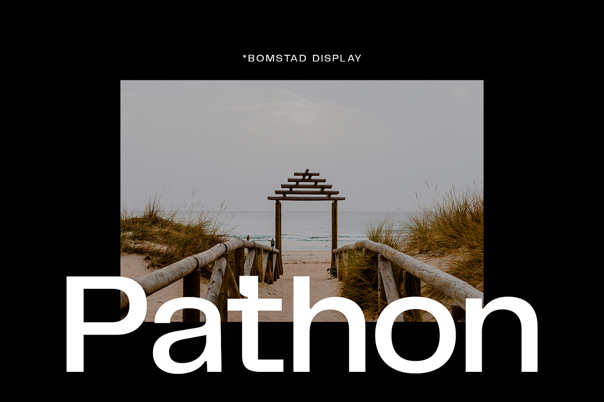 Bomstad Display Typeface, a Sans Serif Font by Foxtype (Photo 4 of 12)