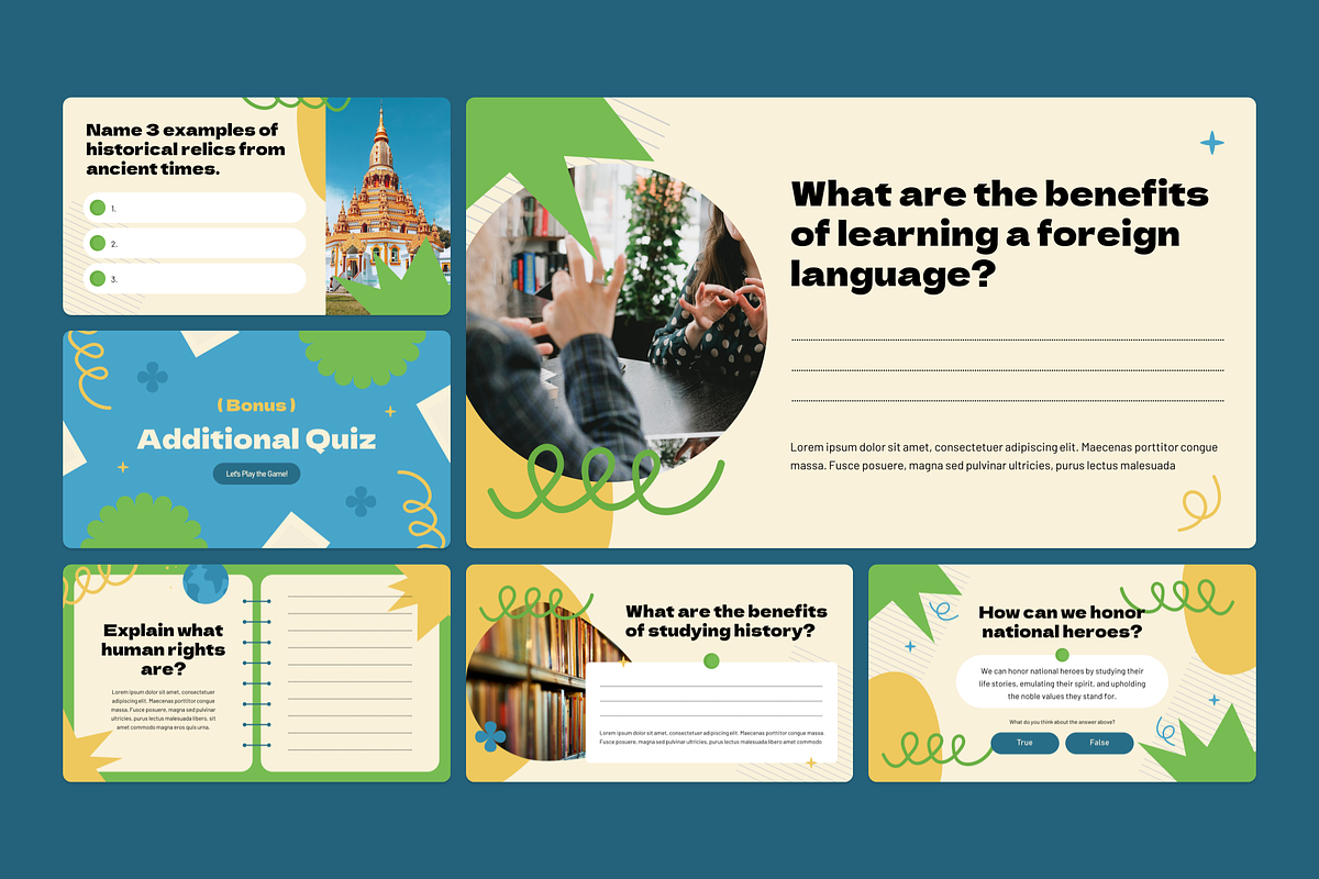 Learning Quiz Keynote, a Presentation Template by YossyOneStd (Photo 3 of 7)