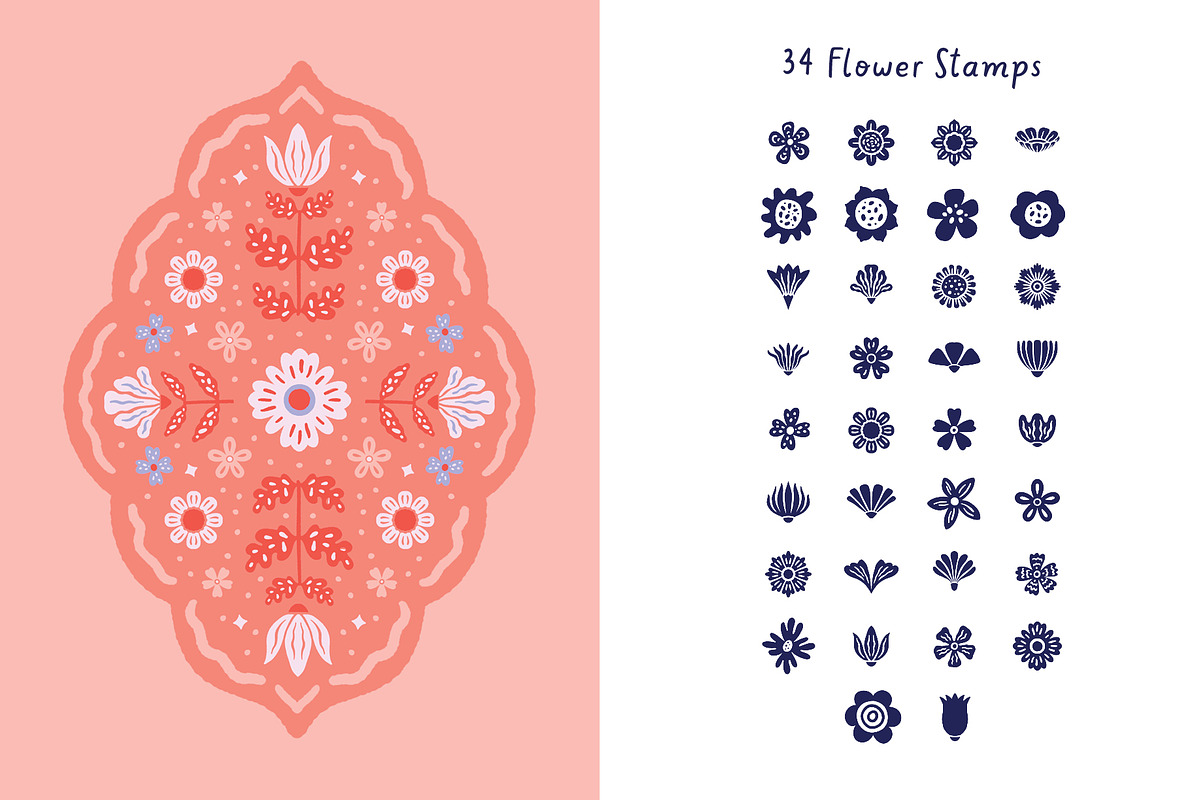 Bold Whimsy Floral Procreate Brushes, a Brush Add-On by Pencil Twist (Photo 4 of 10)