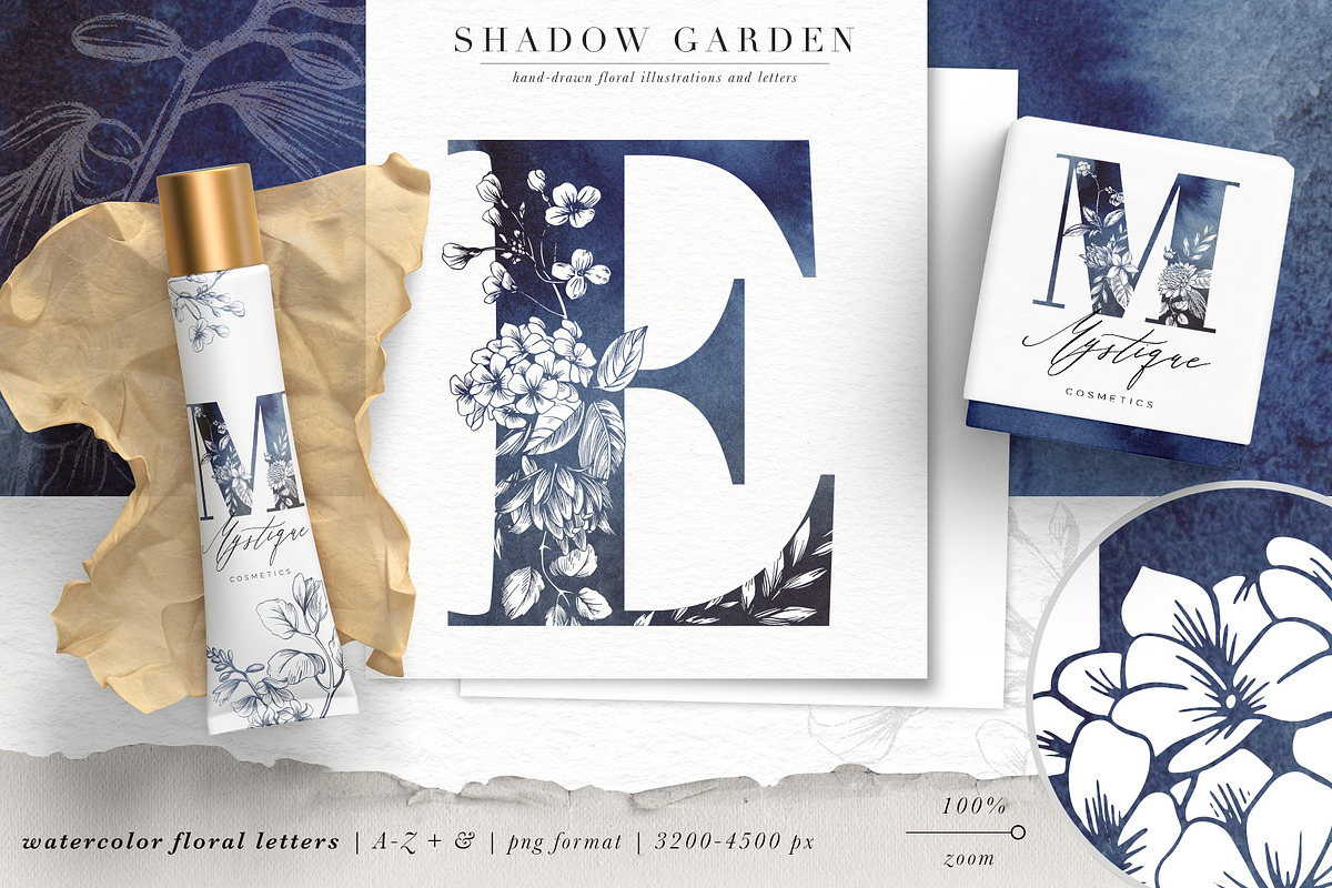 Shadow Garden Botanical Monograms, an Illustration by Eclectic Anthology (Photo 6 of 15)