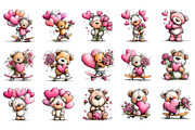 Whimsical Valentine's Day Clipart, an Illustration by SinaCreation (Thumbnail 2 of 11)