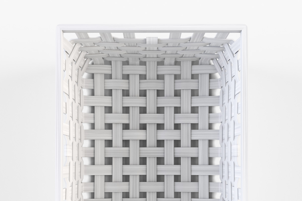 Wicker Basket Ikea Knarra 1 White, an Object 3D Model by Markelos (Photo 4 of 10)