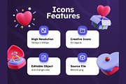 Hearts 3D Icons, an Object 3D Model by Rakata Studio (Thumbnail 2 of 7)