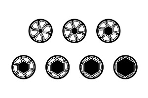 Camera diaphragm values, different, an Object Illustration by the8monkey