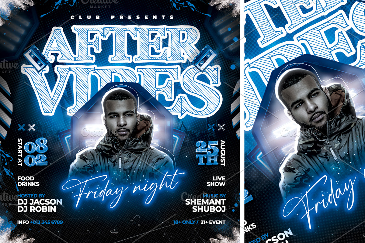 After Vibes Night Club Party Flyer, a Flyer Template by StarPixles11 (Photo 3 of 3)