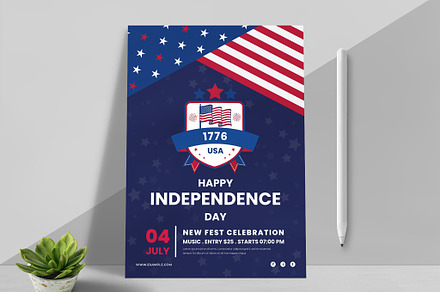 4th of July Flyer Template, a Flyer Template by MightyDesign