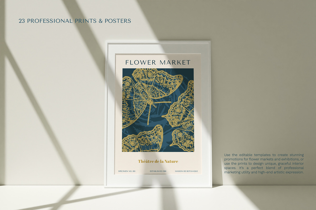 Flower Market: 23 Prints & Posters, a Poster Template by IuliiaSavko (Photo 11 of 12)