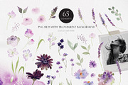 Watercolor Bundle -Purple Collection, an Illustration by Beigetime (Thumbnail 3 of 8)
