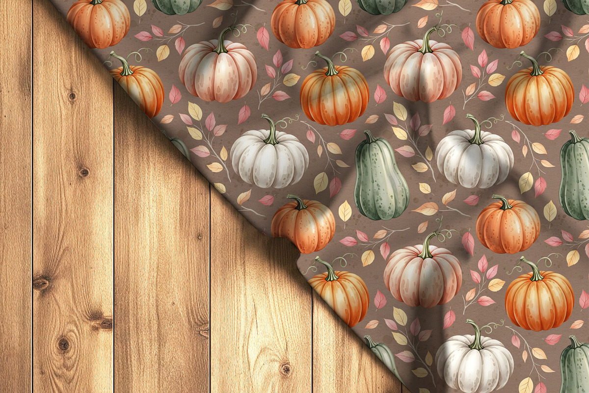 Autumn Pumpkins Seamless Pattern, a Pattern Graphic by Kreeya Art Shop (Photo 10 of 12)