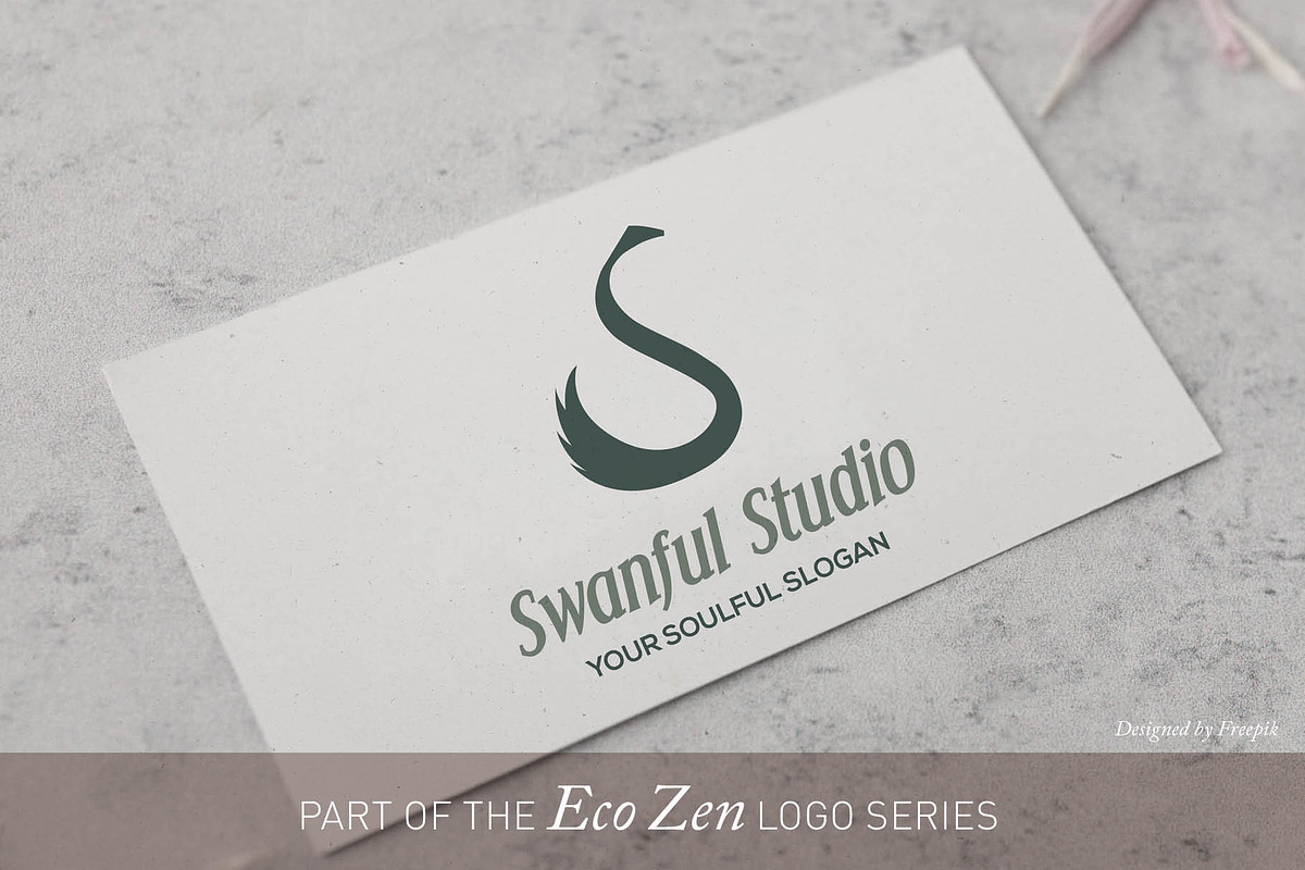 Swan Letter Brand Mark | Canva & AI, a Branding & Logo Template by Elibee (Photo 2 of 6)