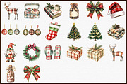 Red & Green Plaid Christmas Clipart, an Illustration by Sublimation Artist (Thumbnail 3 of 6)