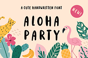Aloha party font, a Handwritten Font by Nyla.Studio (Thumbnail 1 of 10)