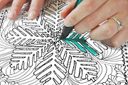 Christmas Adult Coloring Book, a Decorative Illustration by ilonitta (Thumbnail 5 of 8)