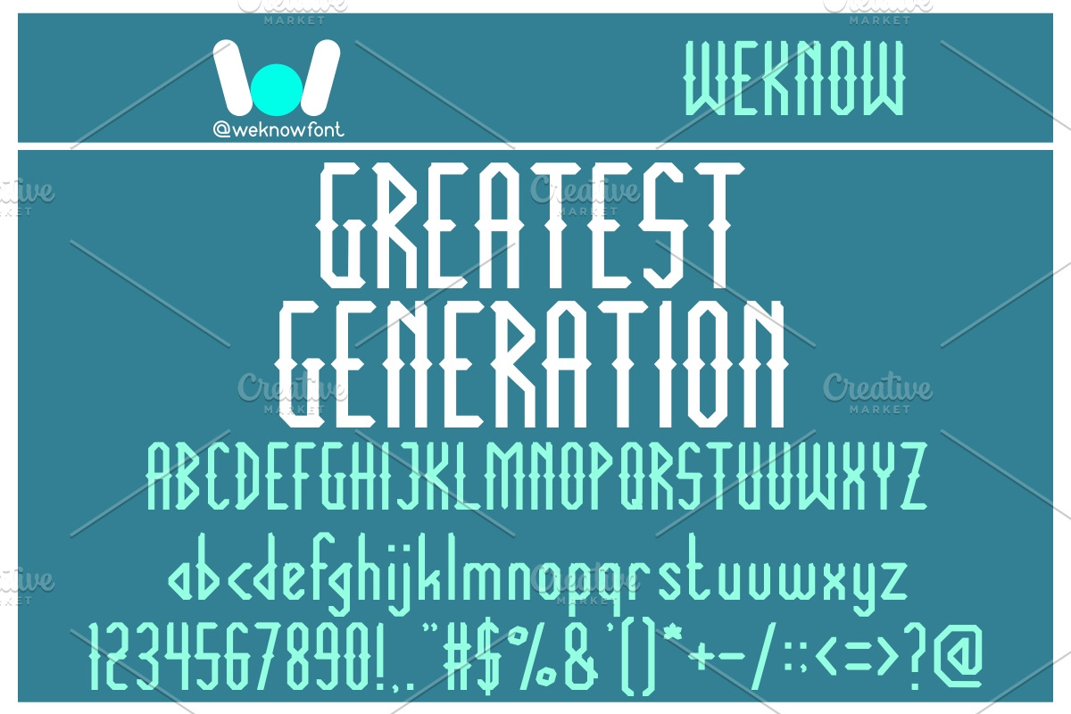 The Innocent army font, a Font by weknow (Photo 3 of 5)