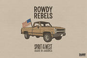 Rowdy Rebels Spirit Of The West, an Object Graphic by SharpMarketplace (Thumbnail 1 of 4)