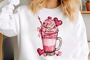 Valentines Day Coffee Cup Clipart, an Illustration by SinaCreation (Thumbnail 6 of 11)