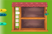 Game wooden shelf windows set, a Templates & Theme by julia_musdotter (Thumbnail 8 of 20)