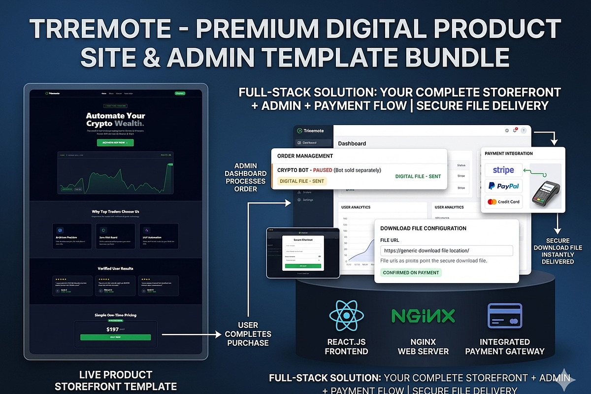 Automated Digital Selling Store, a React Template by graphicforest (Photo 10 of 12)