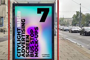 Warsaw Citylight Ad Bus Stop 11 v1