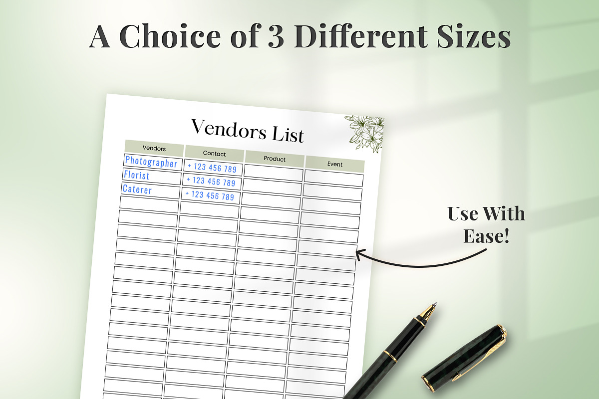 Minimalistic Wedding Planner, a Print Template by Snapybiz (Photo 6 of 10)