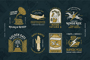 8 Random Badges Designs Template, a Branding & Logo Template by Wortfice (Thumbnail 4 of 8)