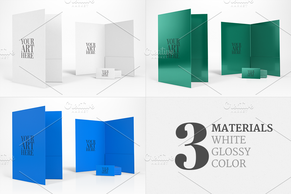 Presentation Folders Mockup, a Print Template by The Mockup Archive (Photo 2 of 6)