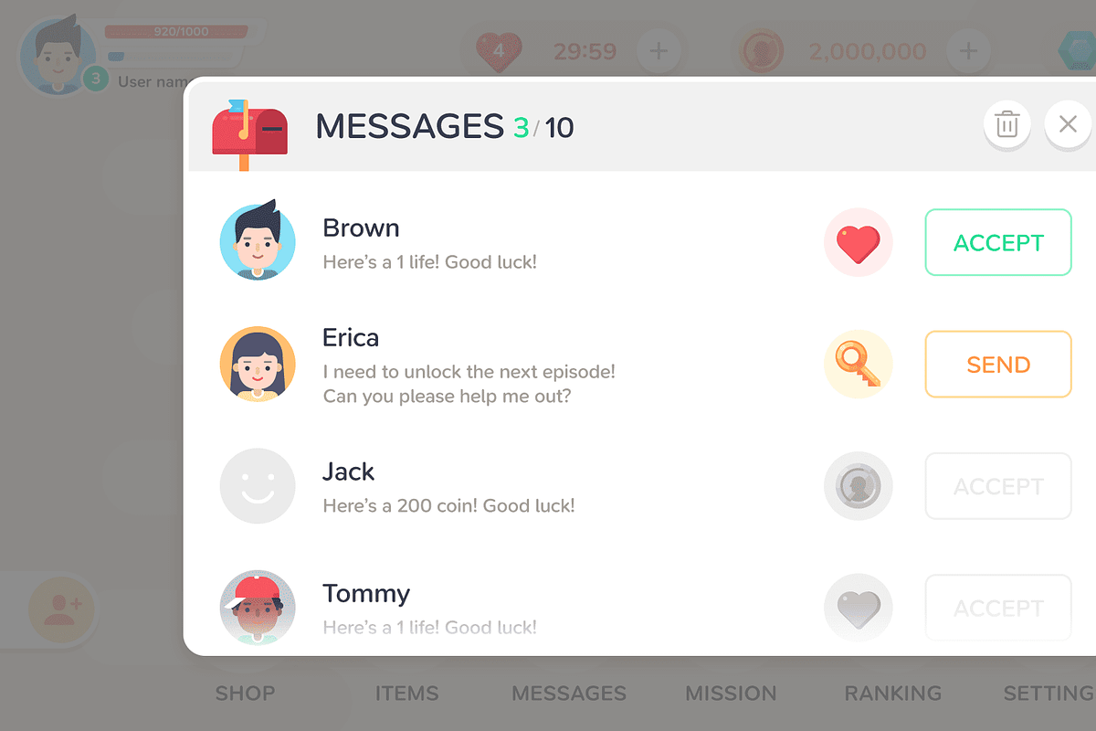 GUI - Mono Round, an UI Kit Template by LAYERLAB (Photo 20 of 32)
