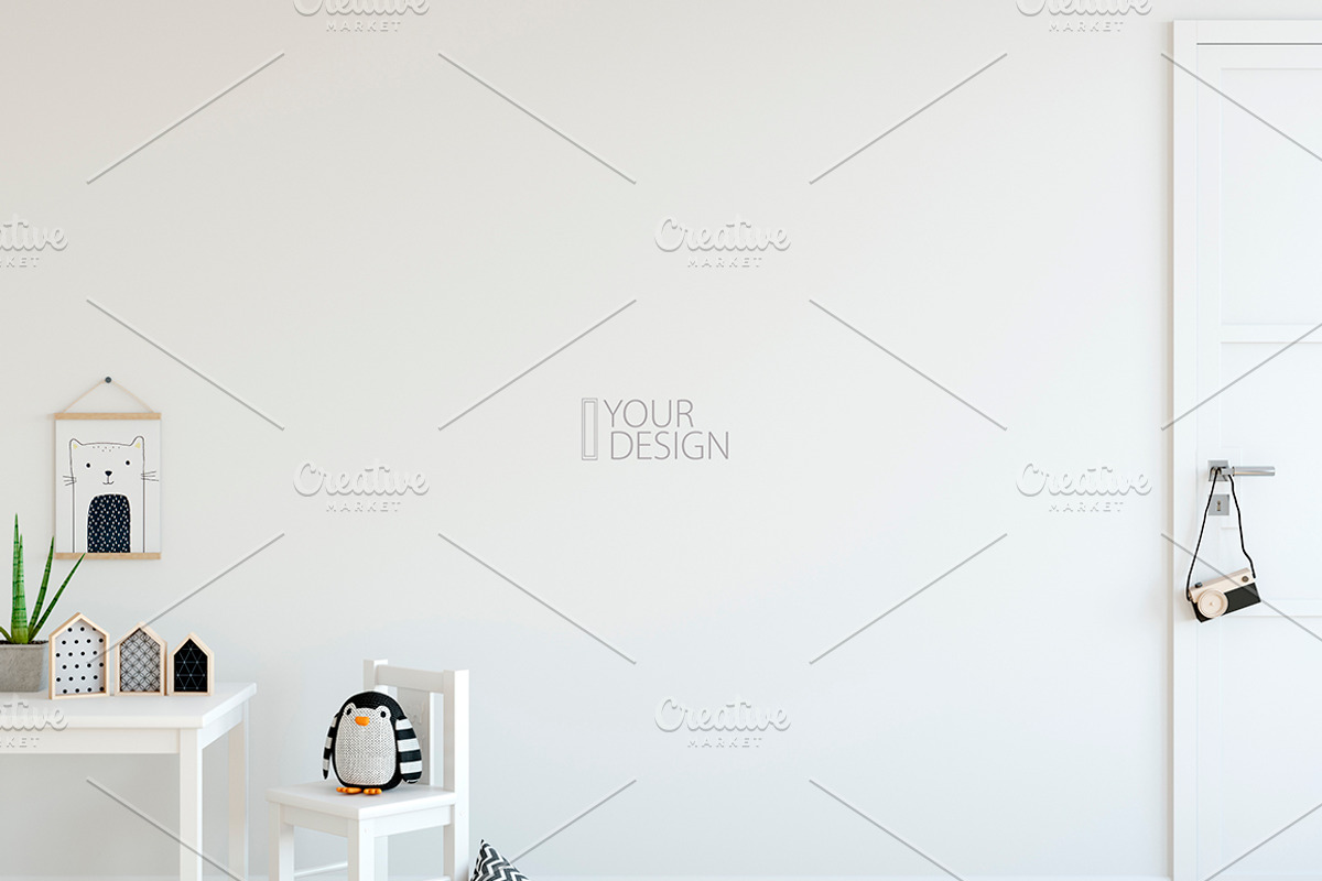 KIDS WALL & FRAMES Mockup Bundle - 3, a Print Template by Yuri-U (Photo 16 of 33)