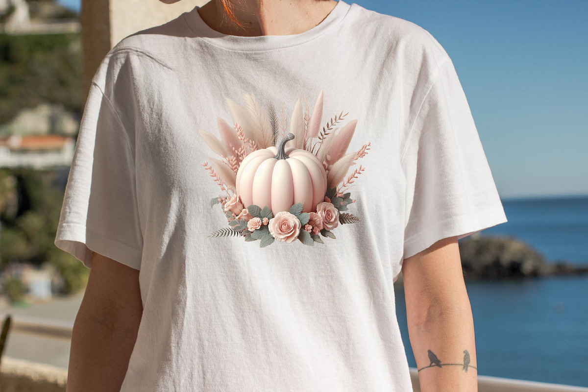 Pastel Pumpkin Sublimation Clipart B, an Illustration by SVGArt (Photo 6 of 8)