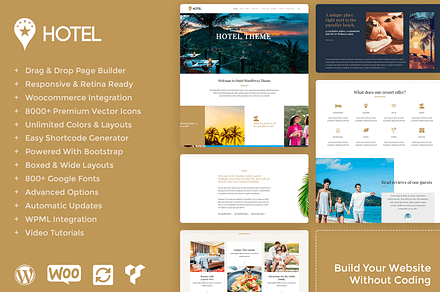 Hotel Spa & Resort WordPress Theme
