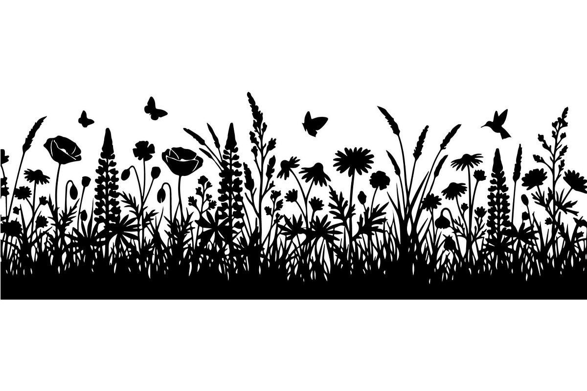 Wildflower Meadow Silhouette, an Object Graphic by Creativeshirt (Photo 14 of 20)