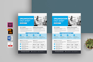 Nonprofit Organization Fact Sheet, a Brochure Template by obayes