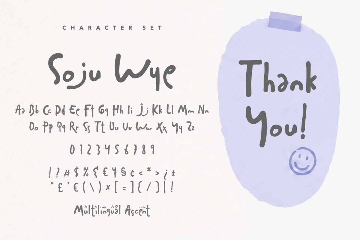 Soju Wye – Doodly Korean Font, a Handwritten Font by Bayuktx (Photo 8 of 8)