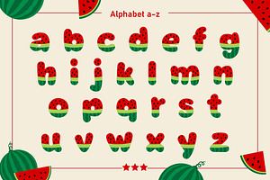 Watermelon Color Font