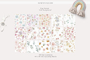 Floral Seamless Patterns & Cliparts, a Pattern Graphic by Grace Noboa Illustrations (Thumbnail 16 of 17)