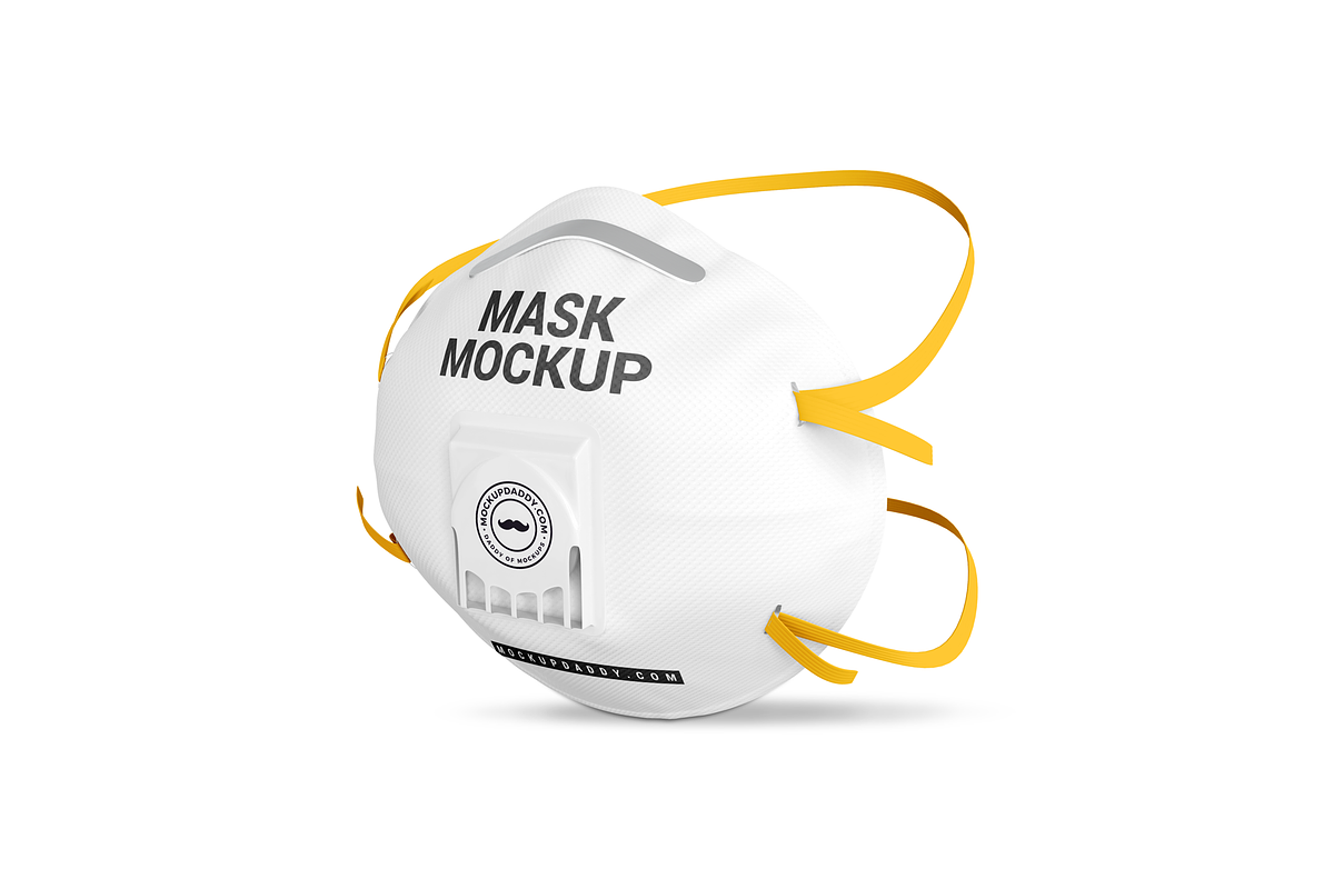 Face Mask Mockup, a Mask Mockup by Mockupdaddy (Photo 1 of 14)