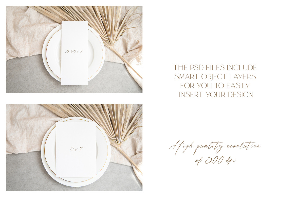 Boho Mockup Bundle,Invitation Mockup, a Product Mockup by ILoveMockupDesign (Photo 4 of 11)