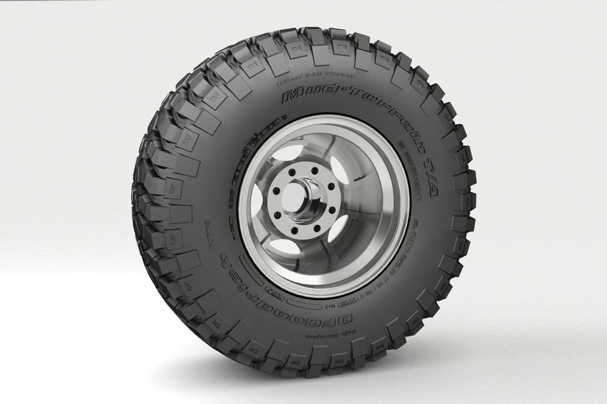 OFF ROAD WHEEL AND TIRE 3, a Cars & Vehicle 3D Model by NNAVAS 3D (Photo 3 of 9)