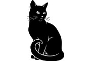 Cute Cat Silhouette Vector Mega, an Animal Illustration by Designer_Momina (Thumbnail 3 of 31)