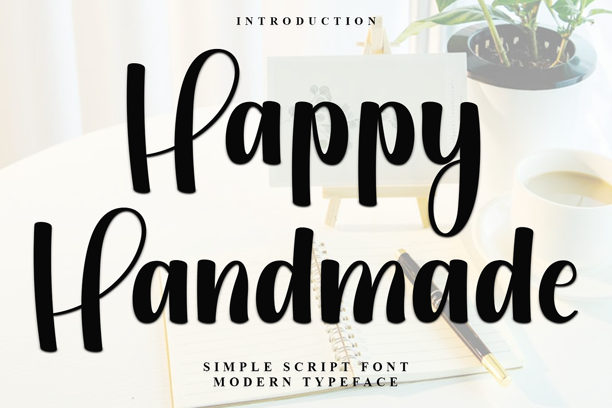Happy Handmade, a Handwritten Font by InermediaSTUDIO (Photo 1 of 8)
