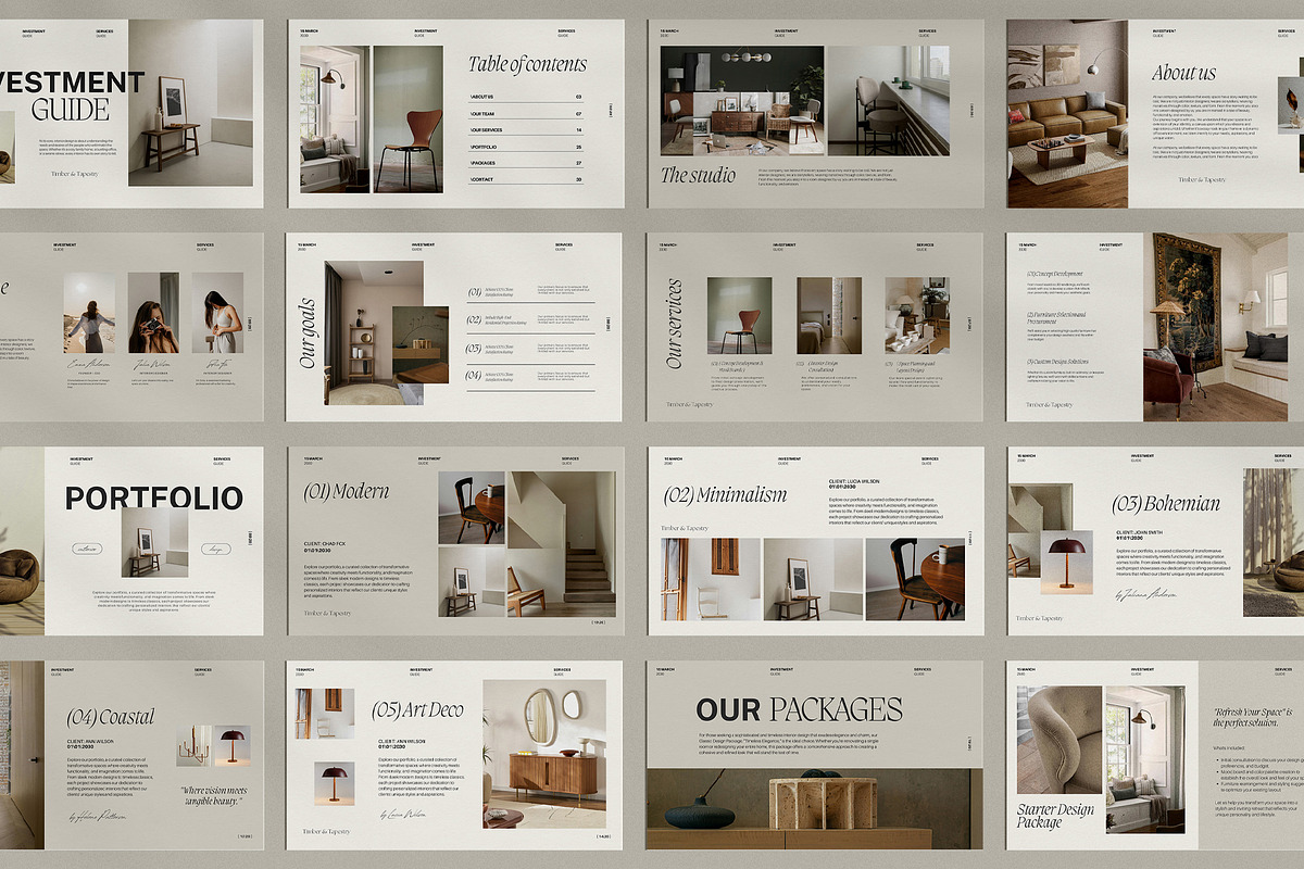 Interior Design Investment Canva, a Presentation Template by Amaré Creative (Photo 2 of 7)